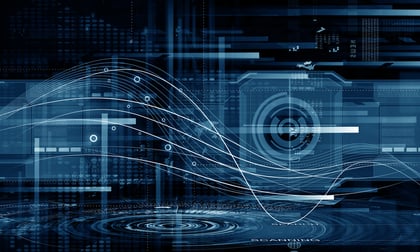 Background conceptual image of digital 3d icons